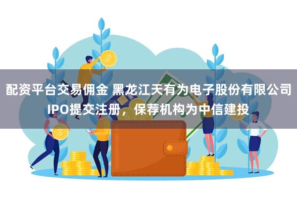 配资平台交易佣金 黑龙江天有为电子股份有限公司IPO提交注册，保荐机构为中信建投