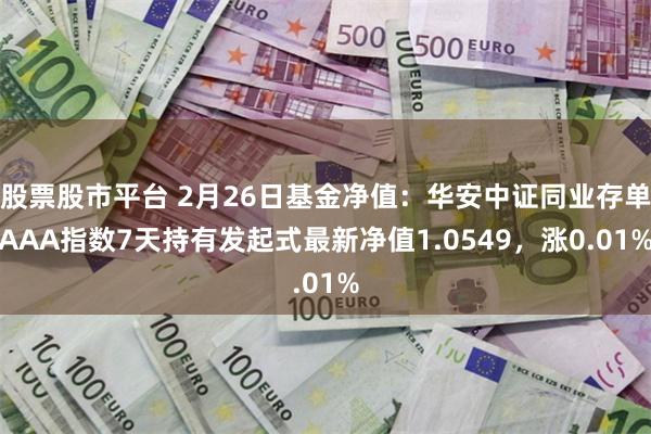 股票股市平台 2月26日基金净值：华安中证同业存单AAA指数7天持有发起式最新净值1.0549，涨0.01%