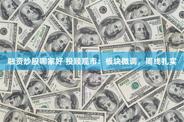 融资炒股哪家好 投顾观市：板块微调，周线扎实