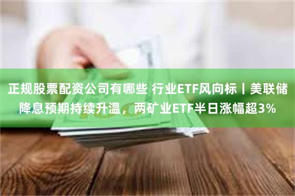 正规股票配资公司有哪些 行业ETF风向标丨美联储降息预期持续升温，两矿业ETF半日涨幅超3%